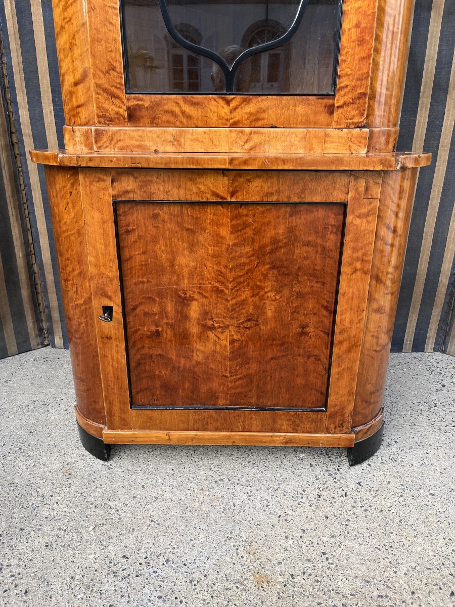 Petite Encoignure vitrée. Biedermeier -photo-6