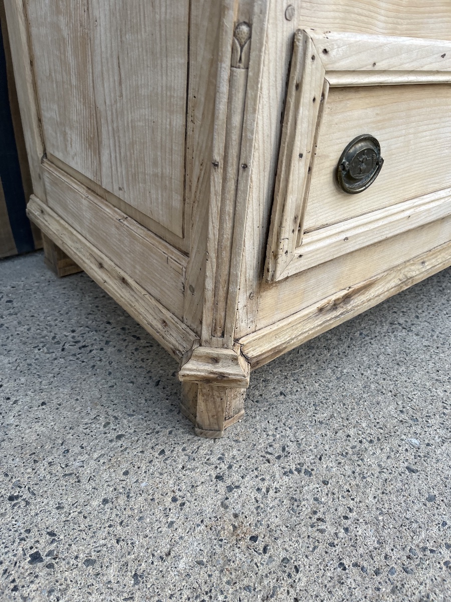 Commode d’époque Directoire en bois naturel -photo-6