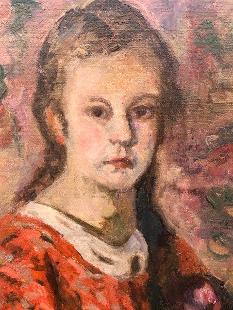 Portrait d'Une Jeune Fille Vers 1950  Hsp de R DUBOIS