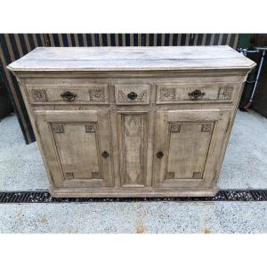 Louis XVI Period Liégeois Buffet In Natural Oak