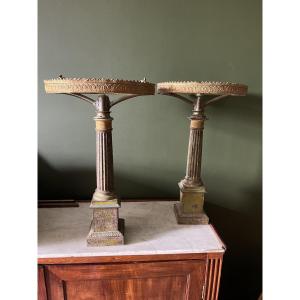Paire de lampes Carcel du XIX e