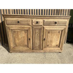 Buffet Liegeois d’époque Louis XVI en chêne naturel 