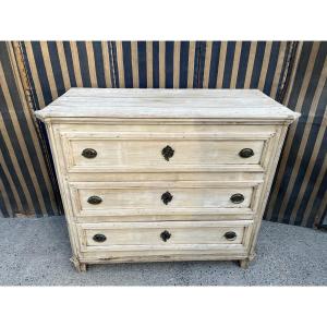 Commode d’époque Directoire en bois naturel