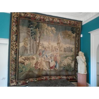 Aubusson Tapestry From The Eighteenth The Merchant Of Forgotten