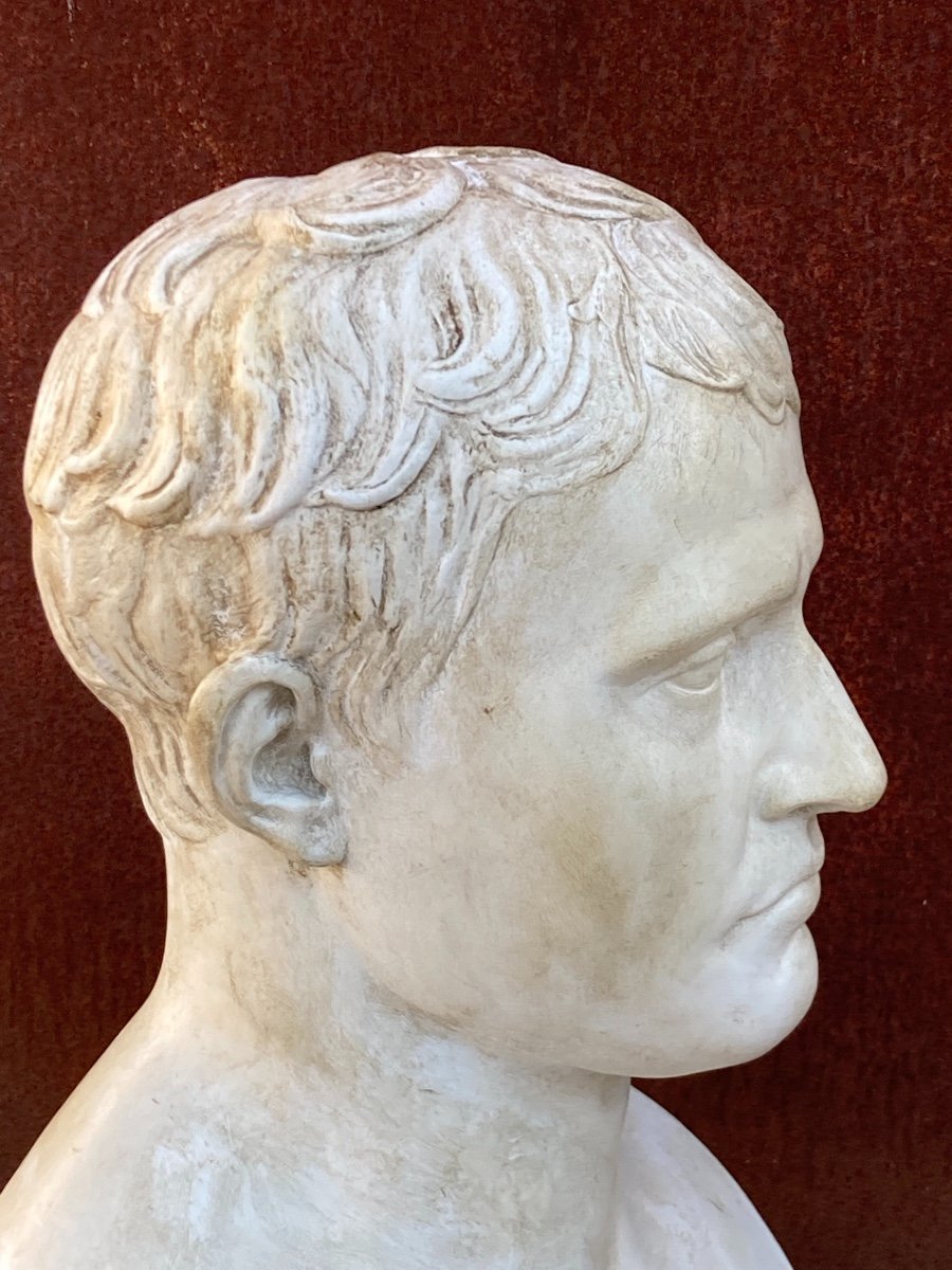 Bust Of Napoleon Bonaparte By Antonio Canova In Plaster-photo-2