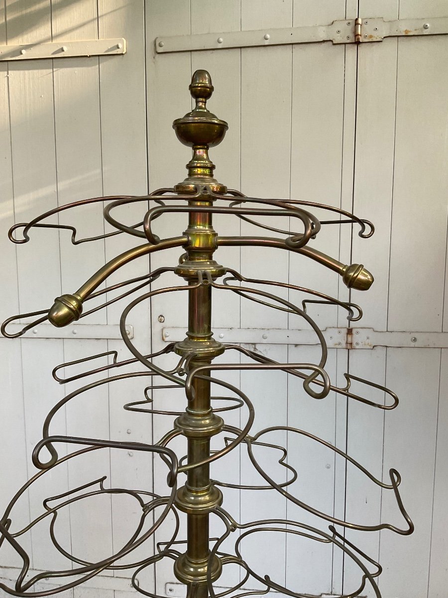 Pair Of Brass Plate Holders Early 20th Century-photo-1