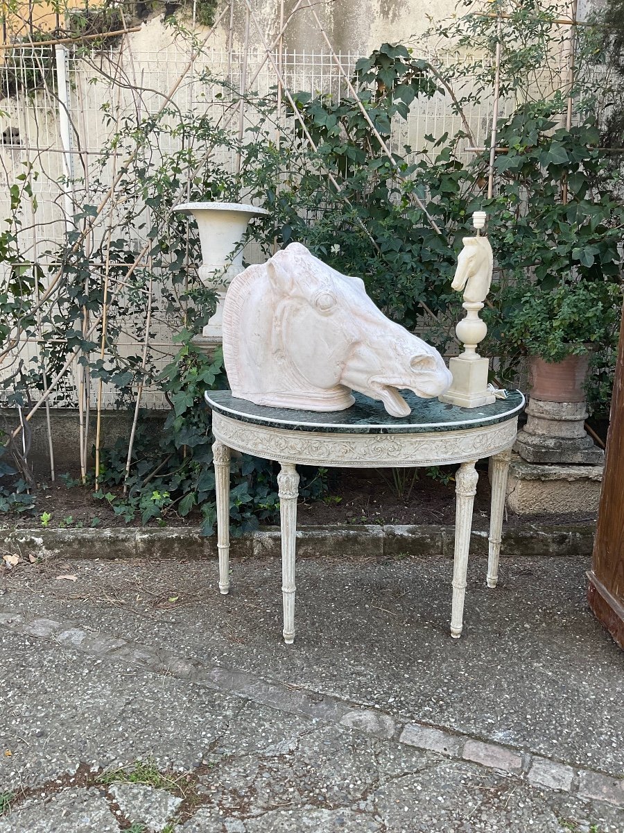 Paire De Consoles Italiennes Louis XVI Fin XIX éme Début XX éme -photo-2