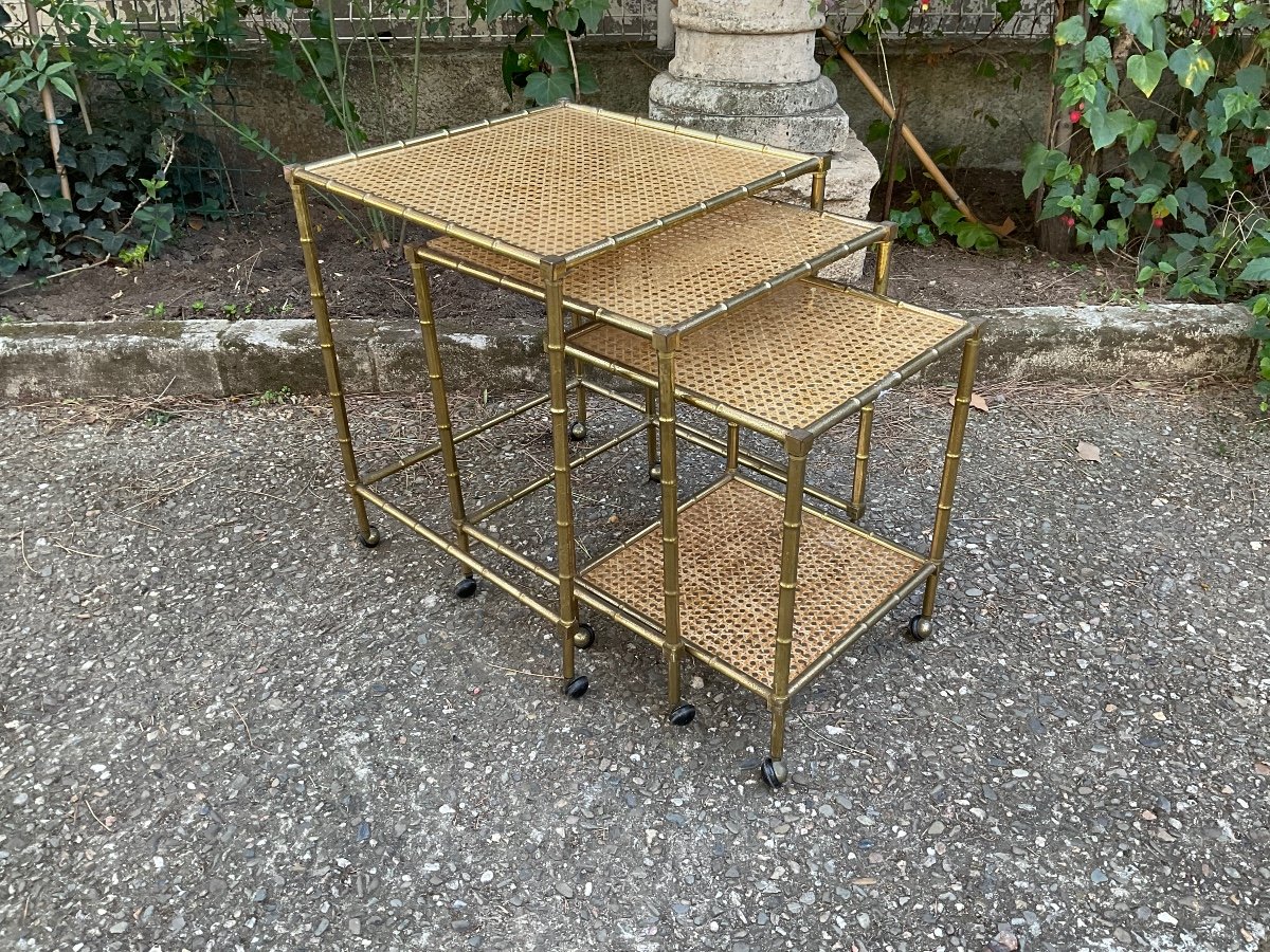 Tables Gigognes Vers 1960/70 style Bagues -photo-8