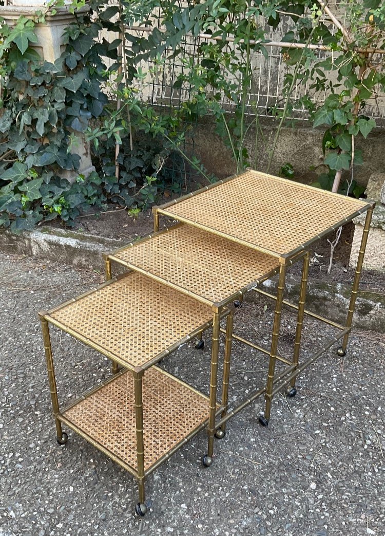 Tables Gigognes Vers 1960/70 style Bagues 