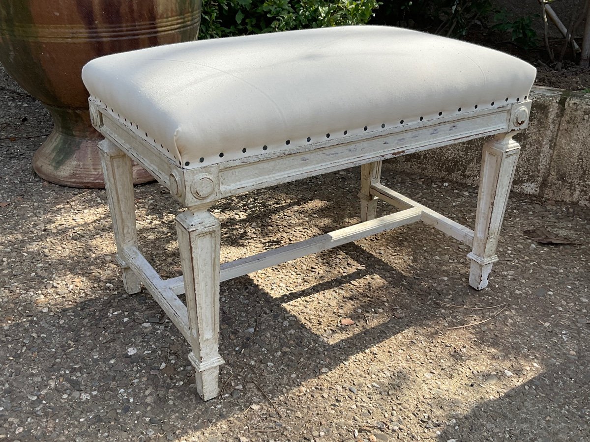 Pair Of Neoclassical Stools Early 20th Century-photo-2