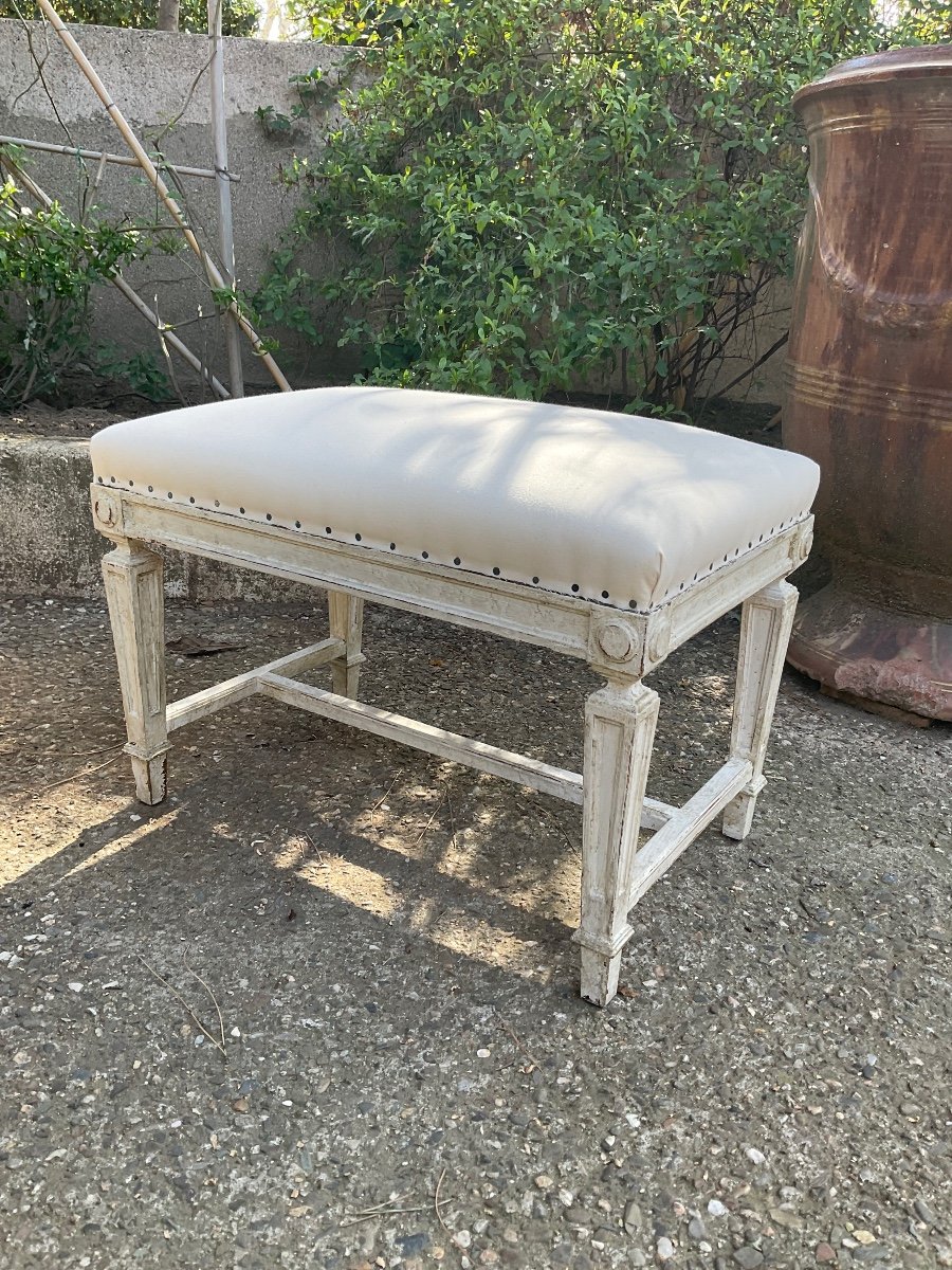 Pair Of Neoclassical Stools Early 20th Century-photo-7