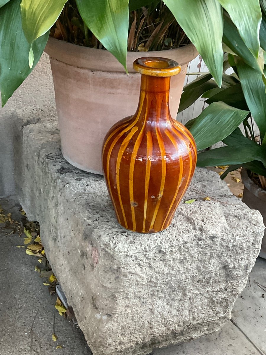 Glazed Terracotta Vase Circa 1840/50 -photo-1