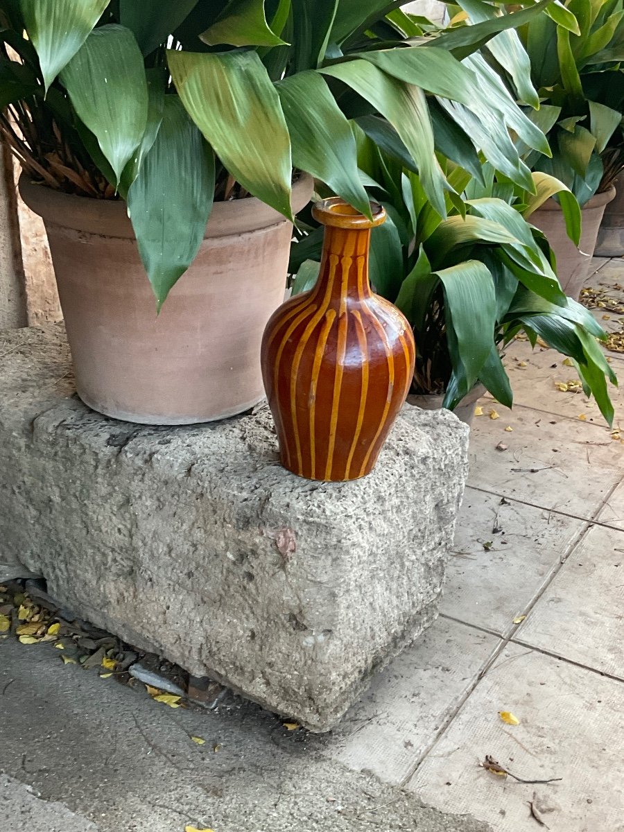 Glazed Terracotta Vase Circa 1840/50 -photo-2