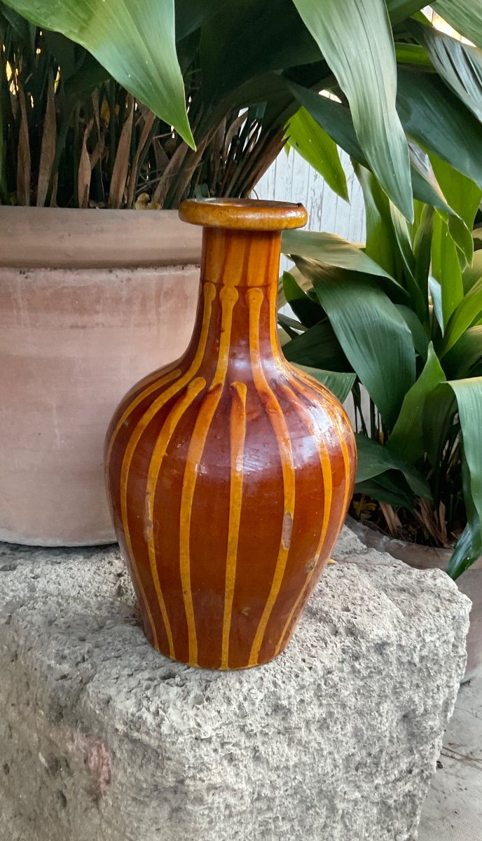 Glazed Terracotta Vase Circa 1840/50 