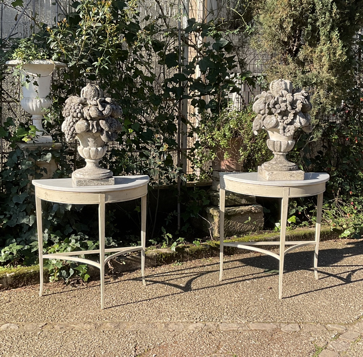 Paire De Consoles  Toscane vers  1900