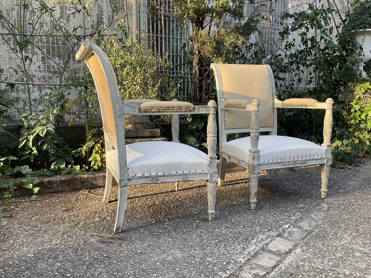 Empire Living Room Furniture From The Napoleon III Period-photo-3