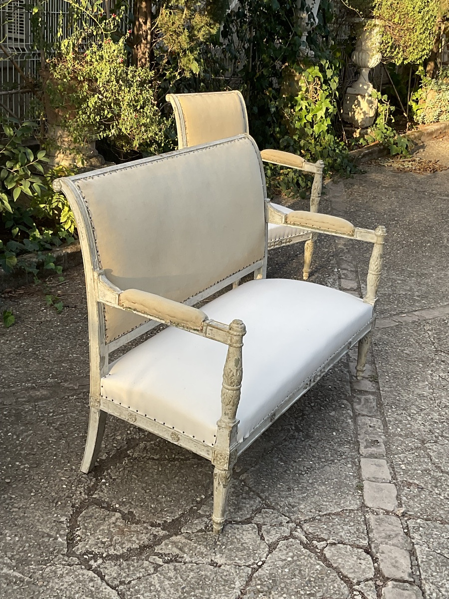 Empire Living Room Furniture From The Napoleon III Period-photo-3