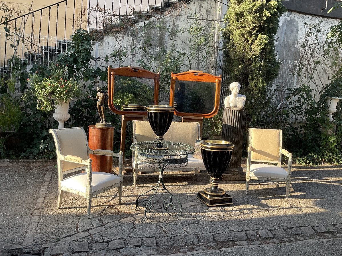 Paire de miroirs toscan d époque   Charles X    Lucca Italie -photo-6