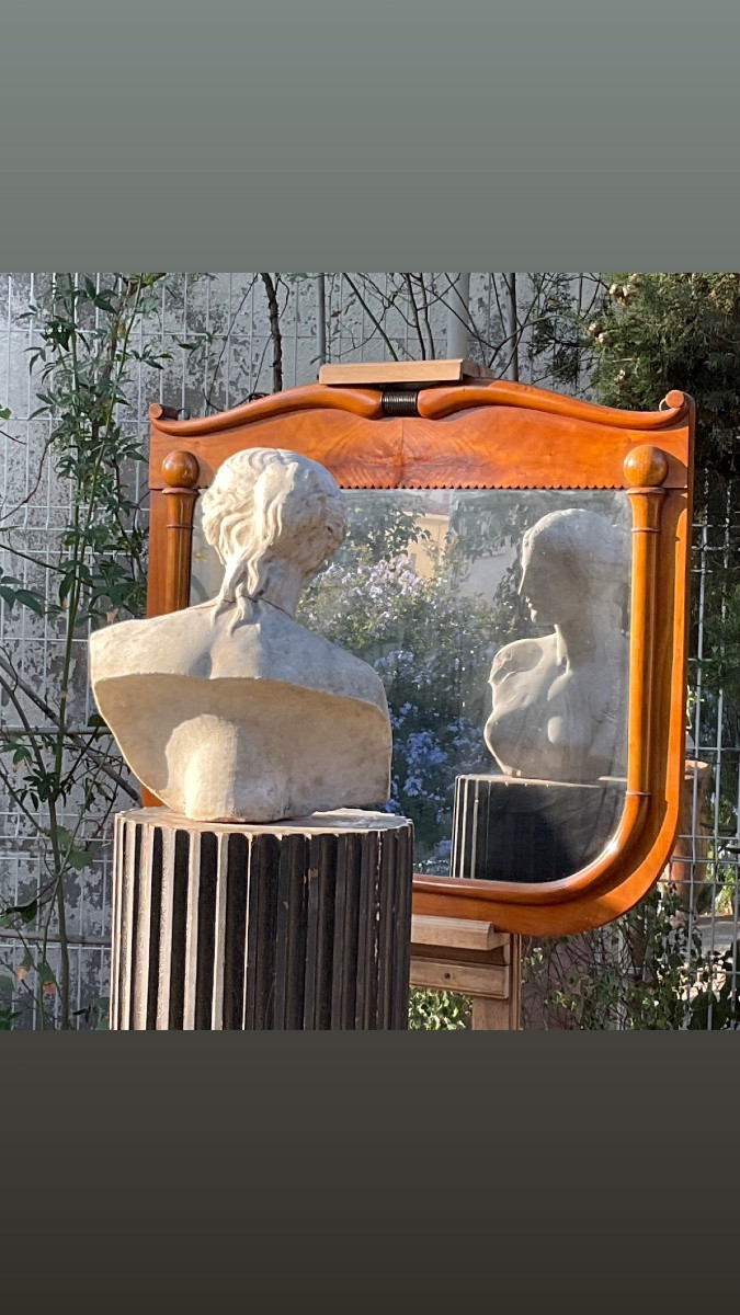Paire de miroirs toscan d époque   Charles X    Lucca Italie -photo-8