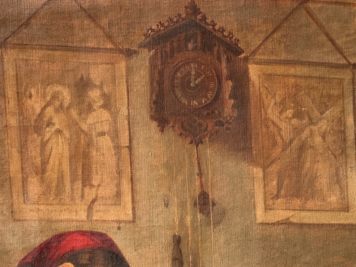 Constantino Sereno. Rest After A Good Meal. Dated 1858-photo-5