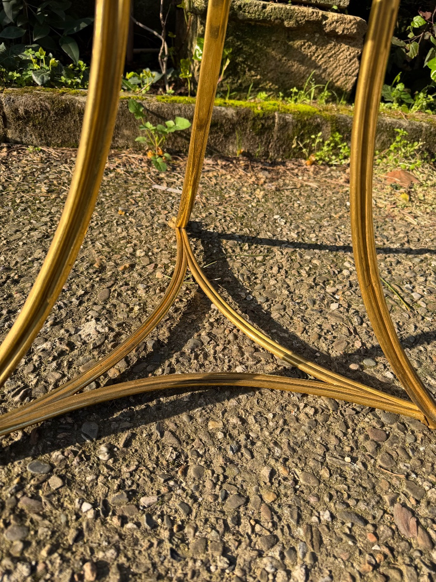 Grand Tour . Gueridon en marqueterie de marbre XIX éme-photo-6