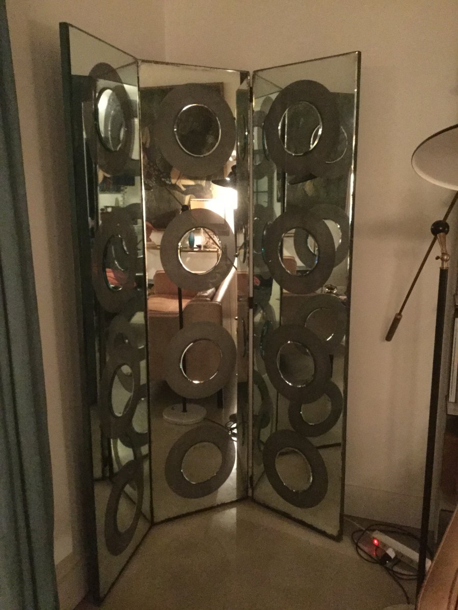 Art Deco Mirrored Screen-photo-2