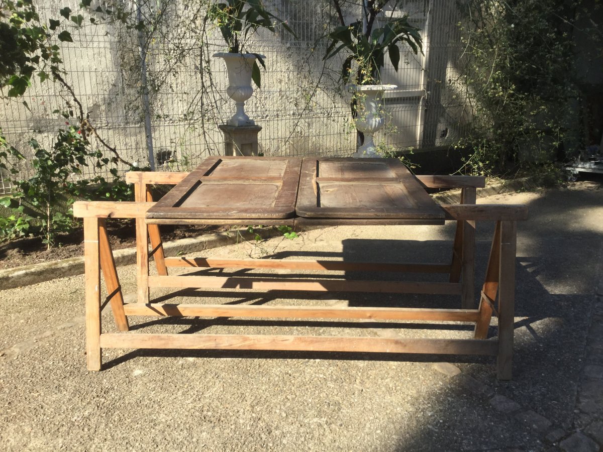 Table De Vendangeurs De Château Du Bas Languedoc  début XX éme -photo-1