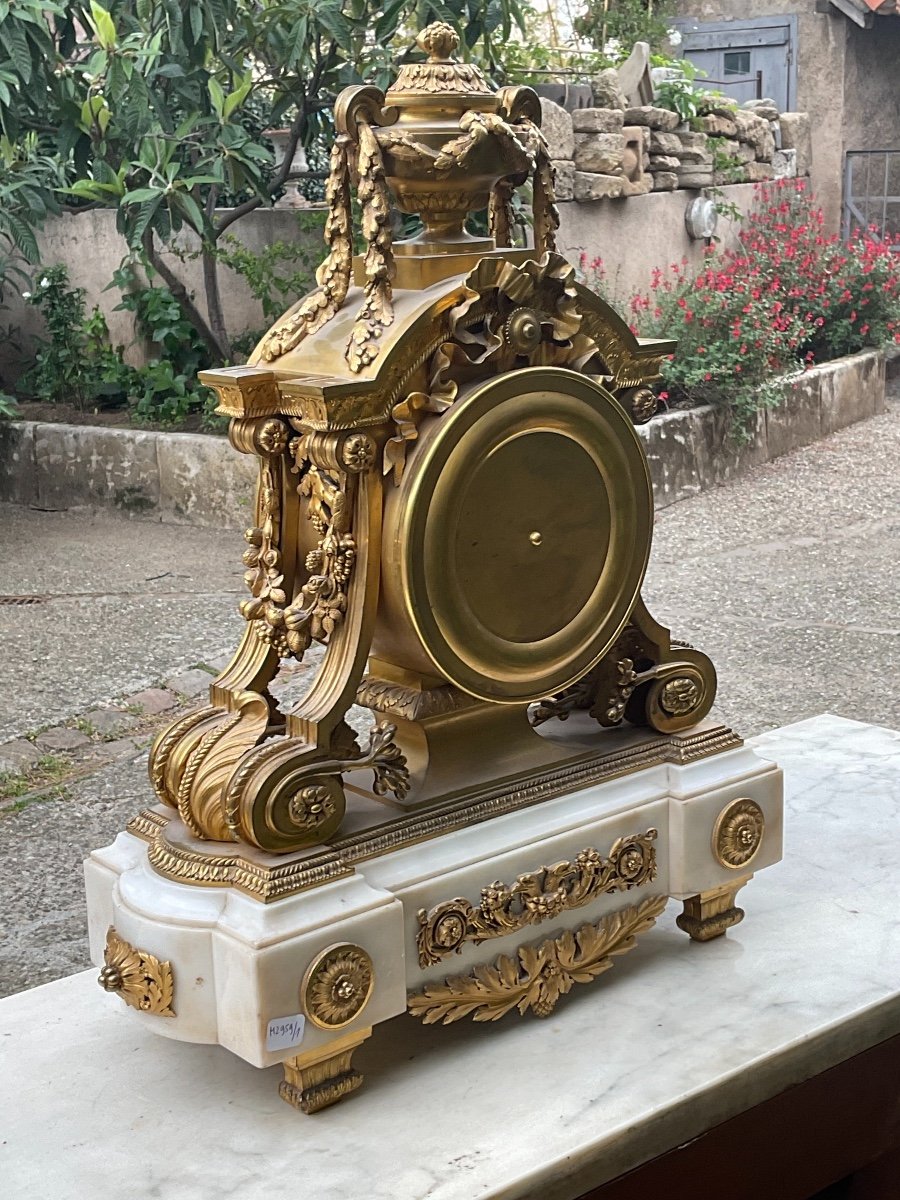 Grande Pendule Parisienne Louis XVI Époque Napoléon III -photo-6