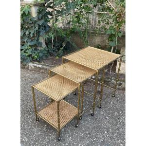 Tables Gigognes Vers 1960/70 style Bagues 