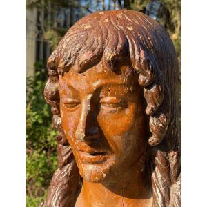 Saint Jean Batiste en buste XVI éme