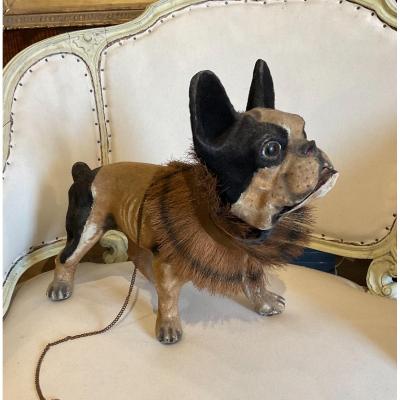 French Bulldog In Papier Mache Circa 1930