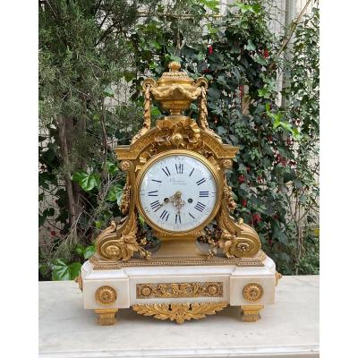 Large Louis XVI Clock Napoleon III Period