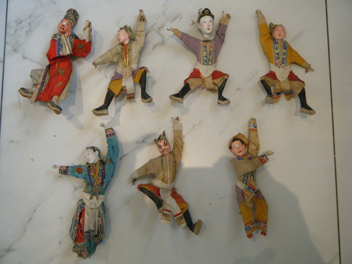 Suite Of Seven Japanese Dolls