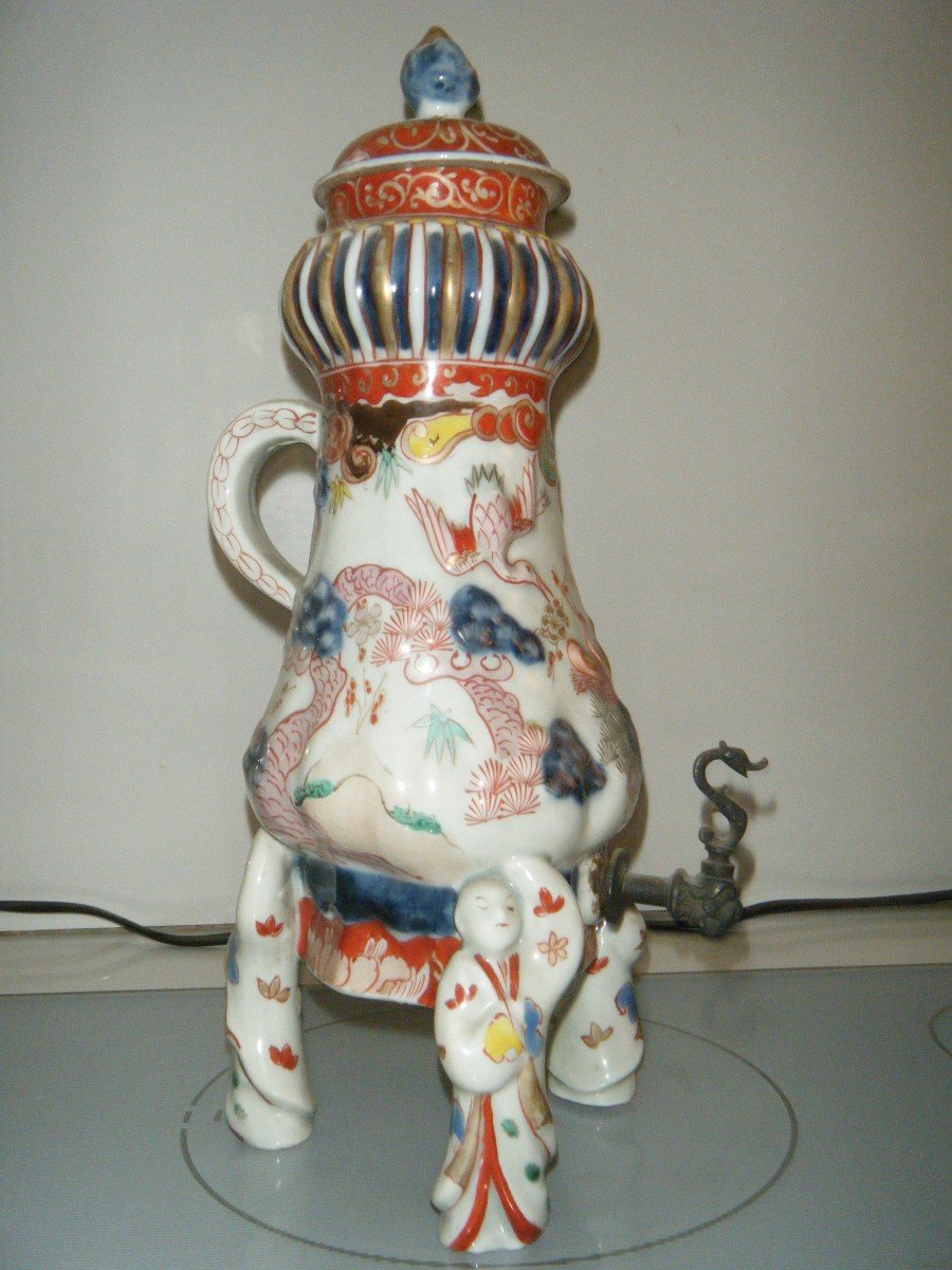 Japanese Porcelain Fountain With Imari Decor