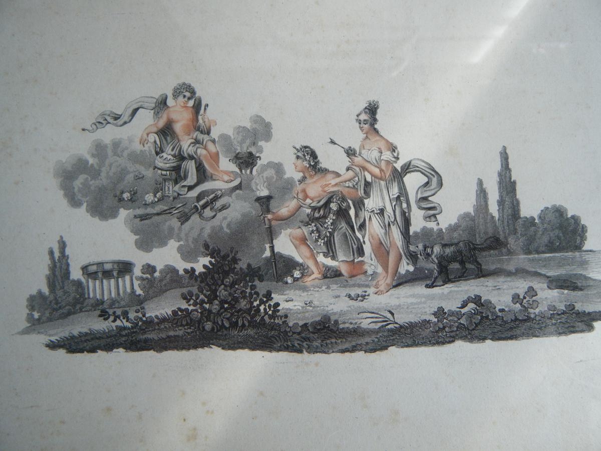 Paire De Gravures Romantiques-photo-4