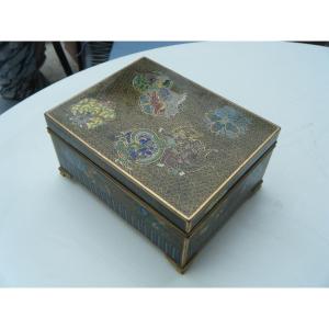 Cloisonne Bronze Jewelry Box