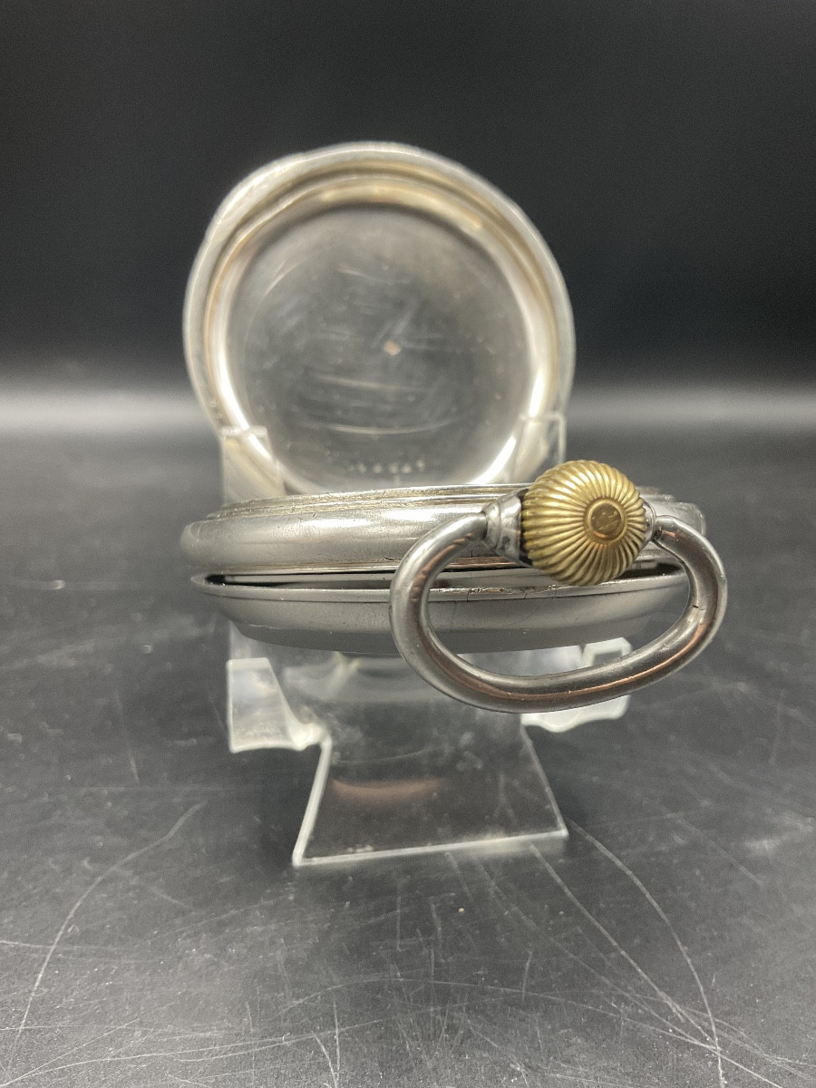 Montre gousset ou de poche Suisse régulateur maçonnique en argent  de marque James Favre Fallet-photo-4