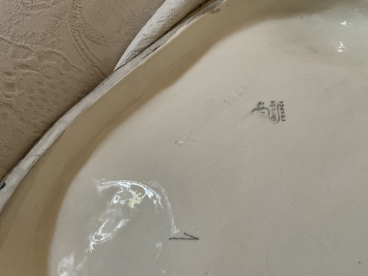 Gallic Rooster In Polychrome Slip From The Choisy Le Roi Factory Signed P. Comoléra.-photo-4