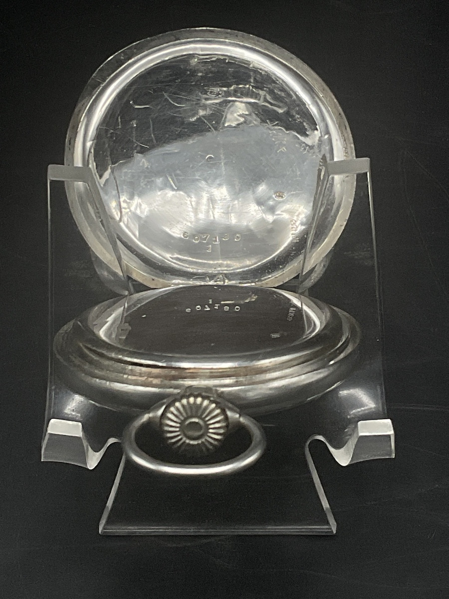 Pocket Watch Or Pocket Watch By Record Watch Co Geneva In Silver With Art Nouveau Decoration.-photo-2