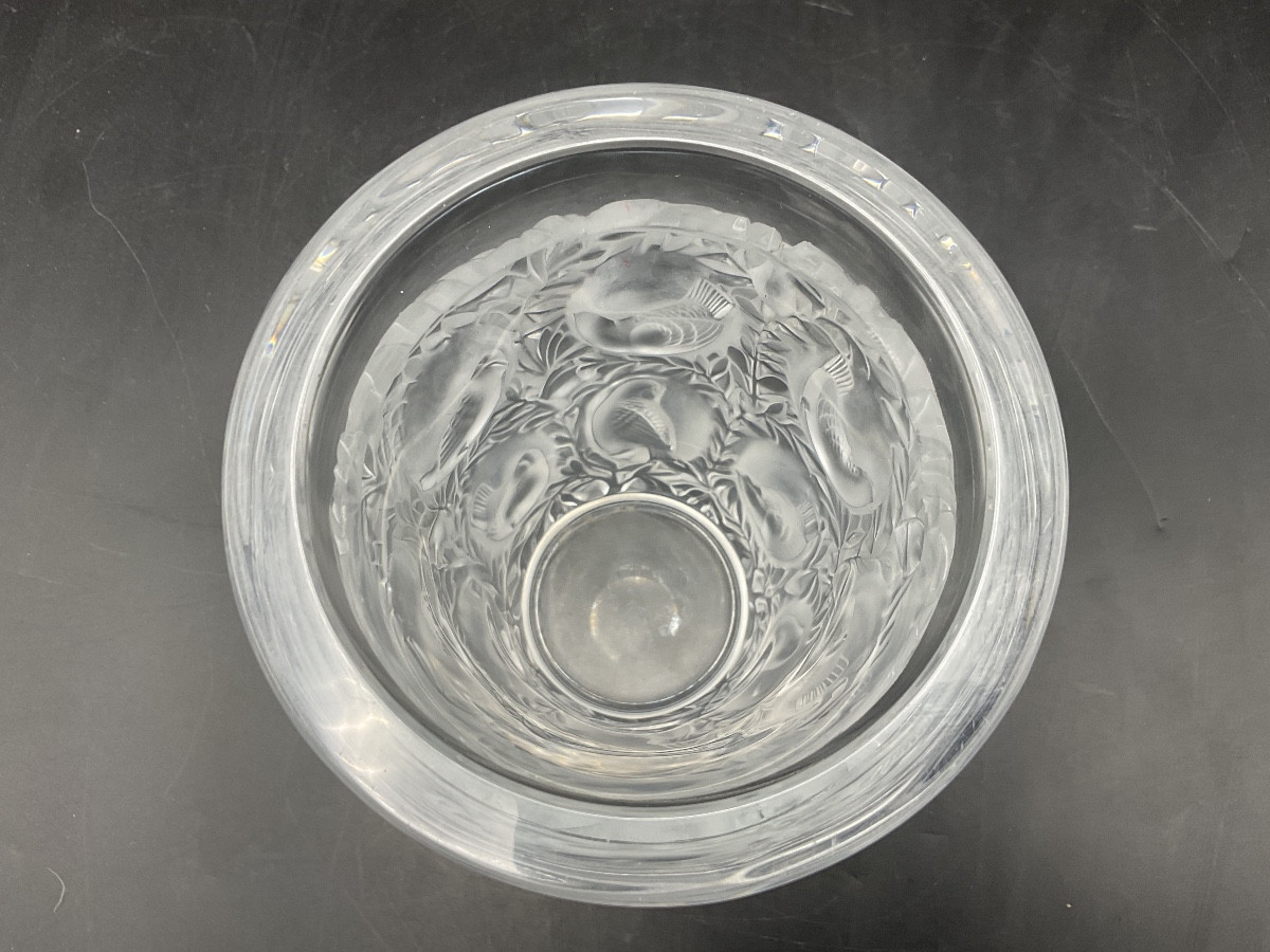 Bagatelle Vase Lalique France Molded-pressed In Frosted, Colorless Crystal, Created By René Lalique.-photo-5