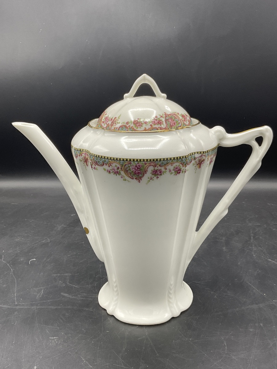 Art Nouveau Limoges Hard-paste Porcelain Service Manufactured By André François.-photo-3