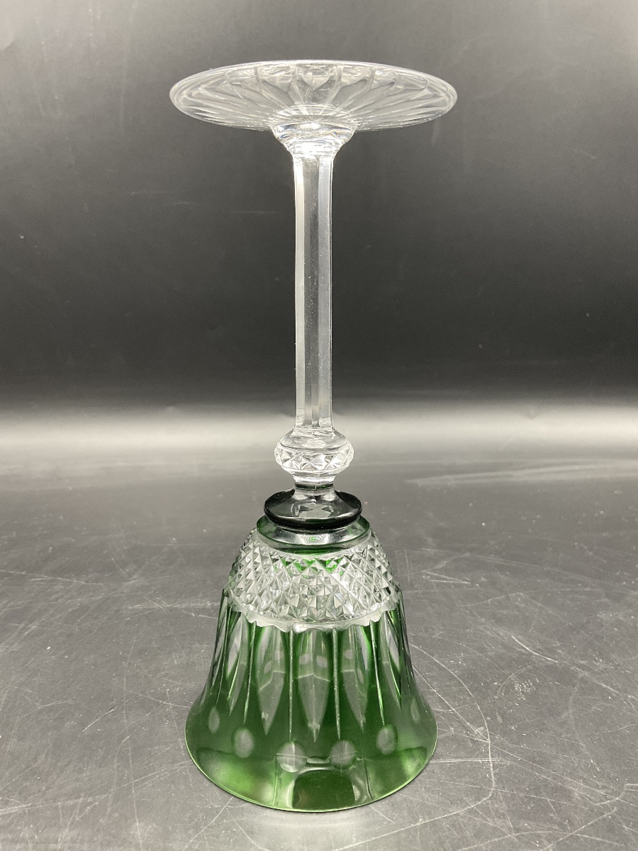 A Roemer Green Cut Crystal White Wine Glass, Tommy Model.-photo-3