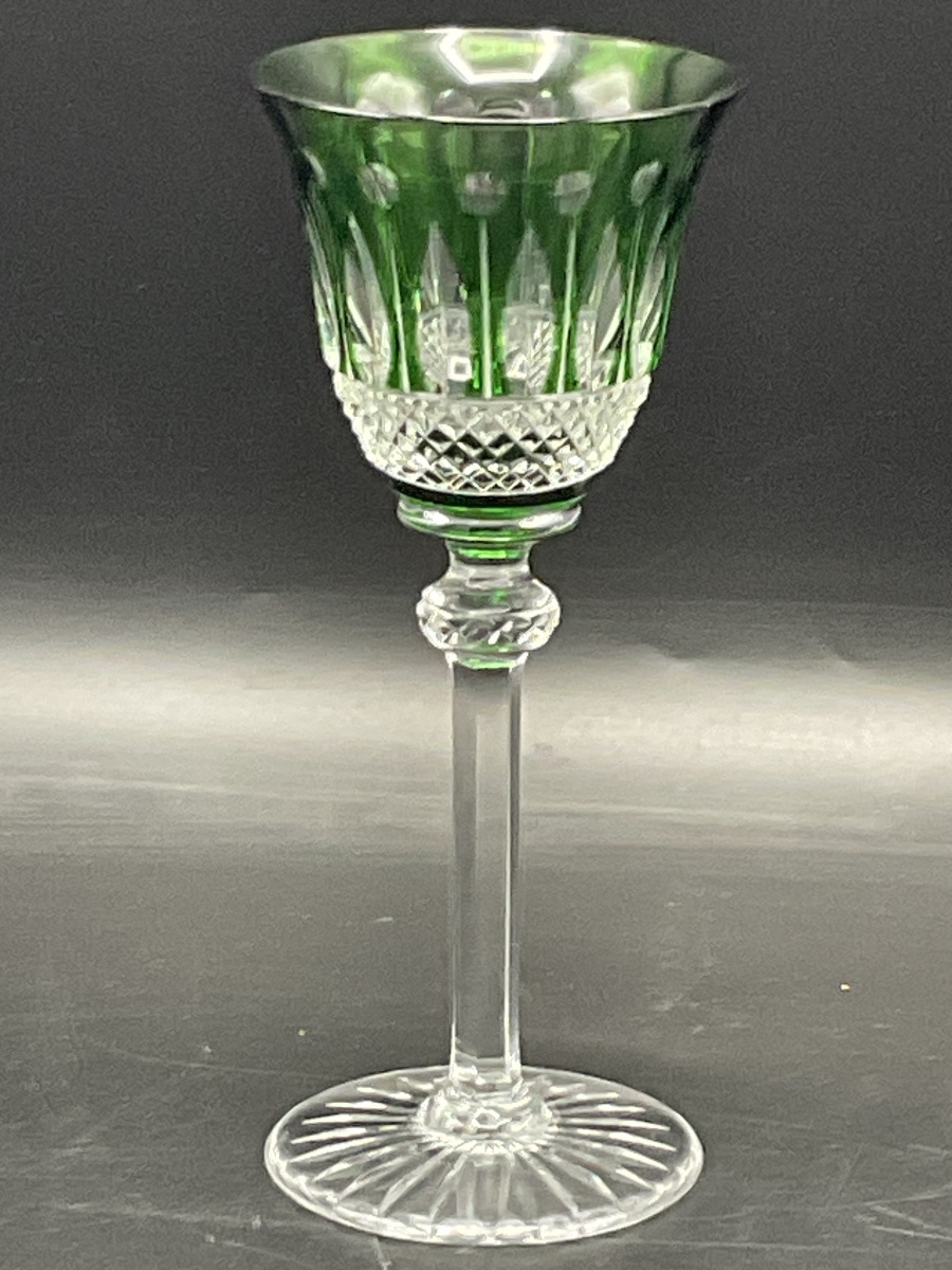 A Roemer Green Cut Crystal White Wine Glass, Tommy Model.-photo-5