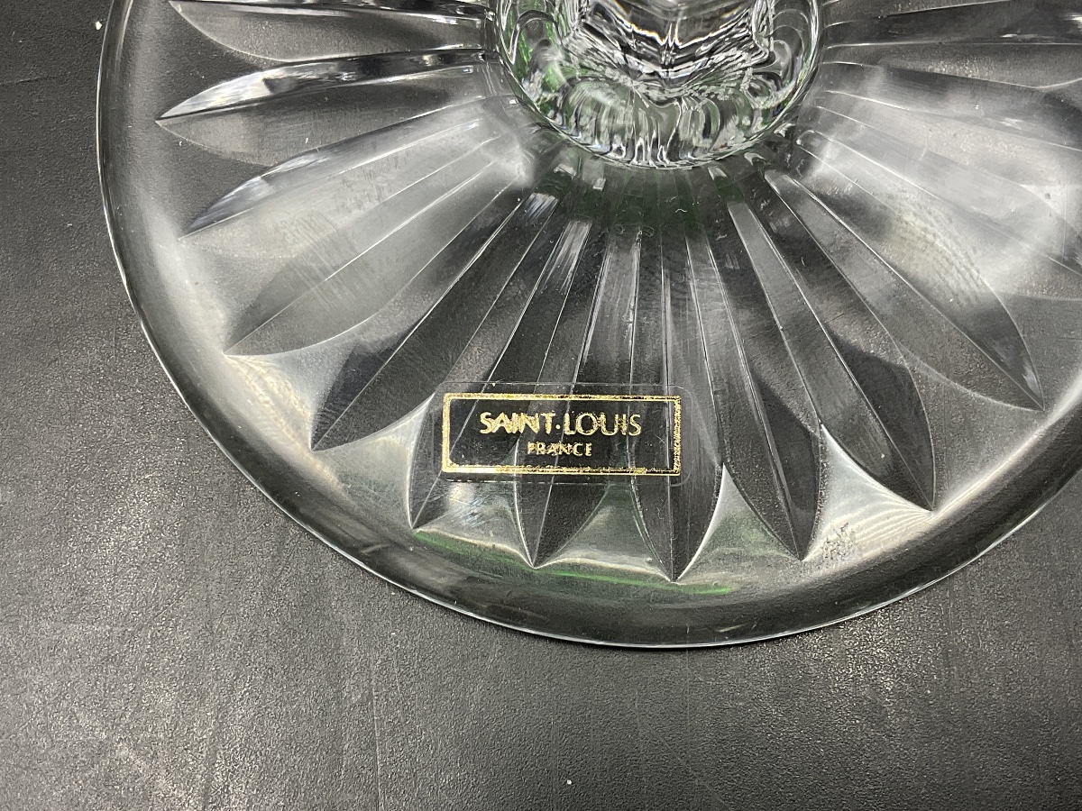 Saint Louis: A Green-tinted, Cut-crystal Roemer Wine Glass, Tommy Model.-photo-1