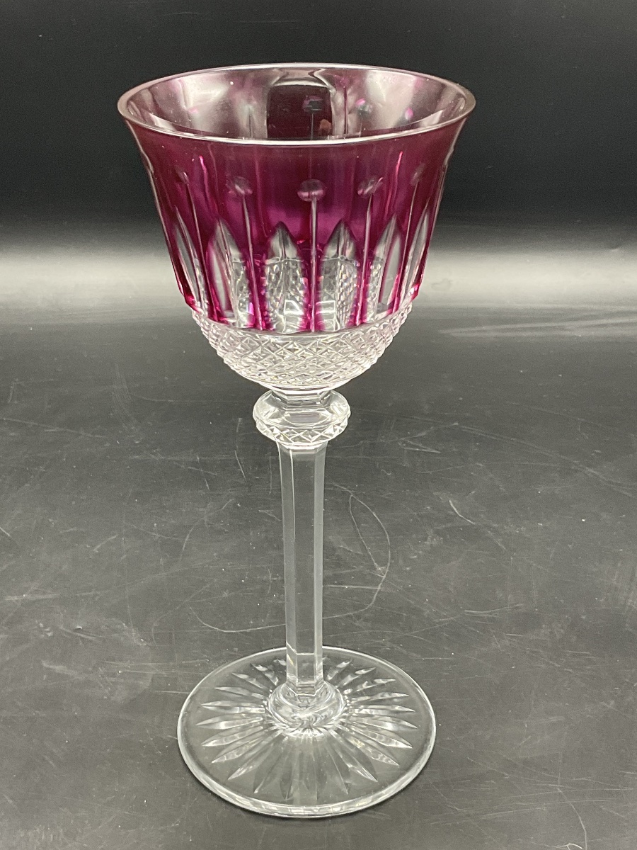 Saint Louis: A Tommy-style, Parma-colored, Cut Crystal Roemer Wine Glass.-photo-2
