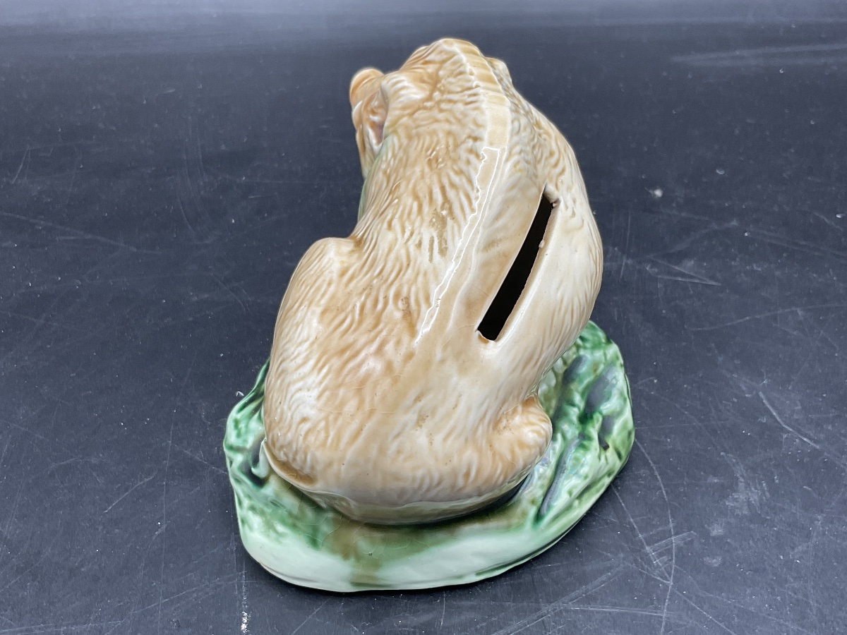 A Polychrome Slip-glazed Piggy Bank From The Onnaing Factory Depicting A Wild Boar.-photo-3