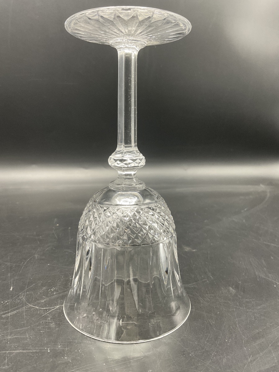 Saint Louis Six Hand-blown Wine Glasses In Clear Cut Crystal, No. 4, Tommy Model.-photo-2