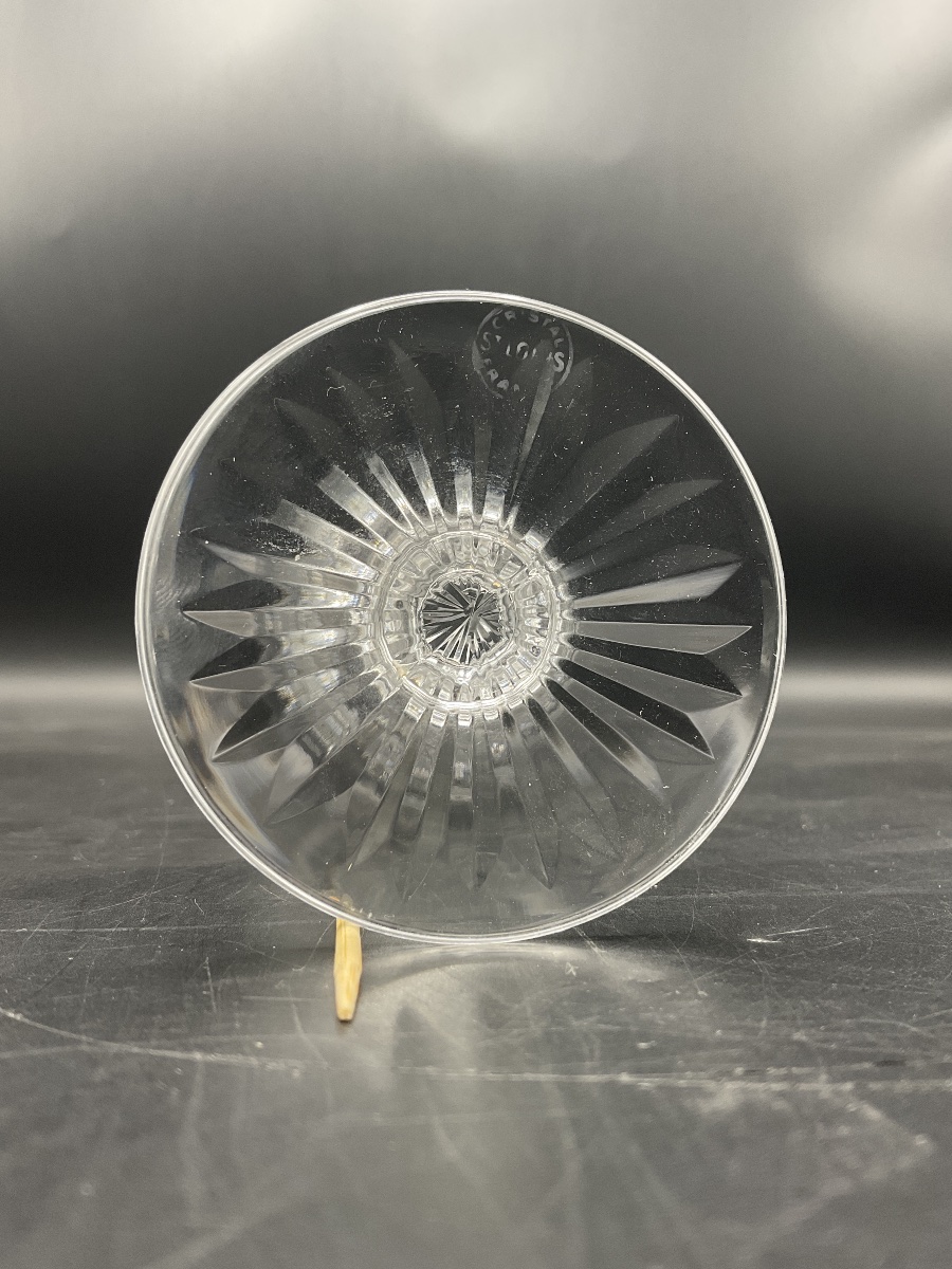 Saint Louis Six Hand-blown Wine Glasses In Clear Cut Crystal, No. 4, Tommy Model.-photo-5