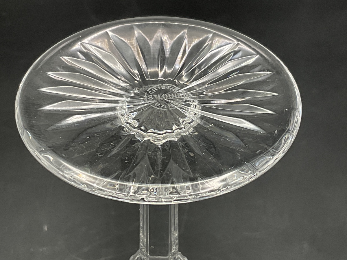Saint Louis Set Of Six Hand-blown Clear Cut Crystal Champagne Flutes, "tommy" Model.-photo-5