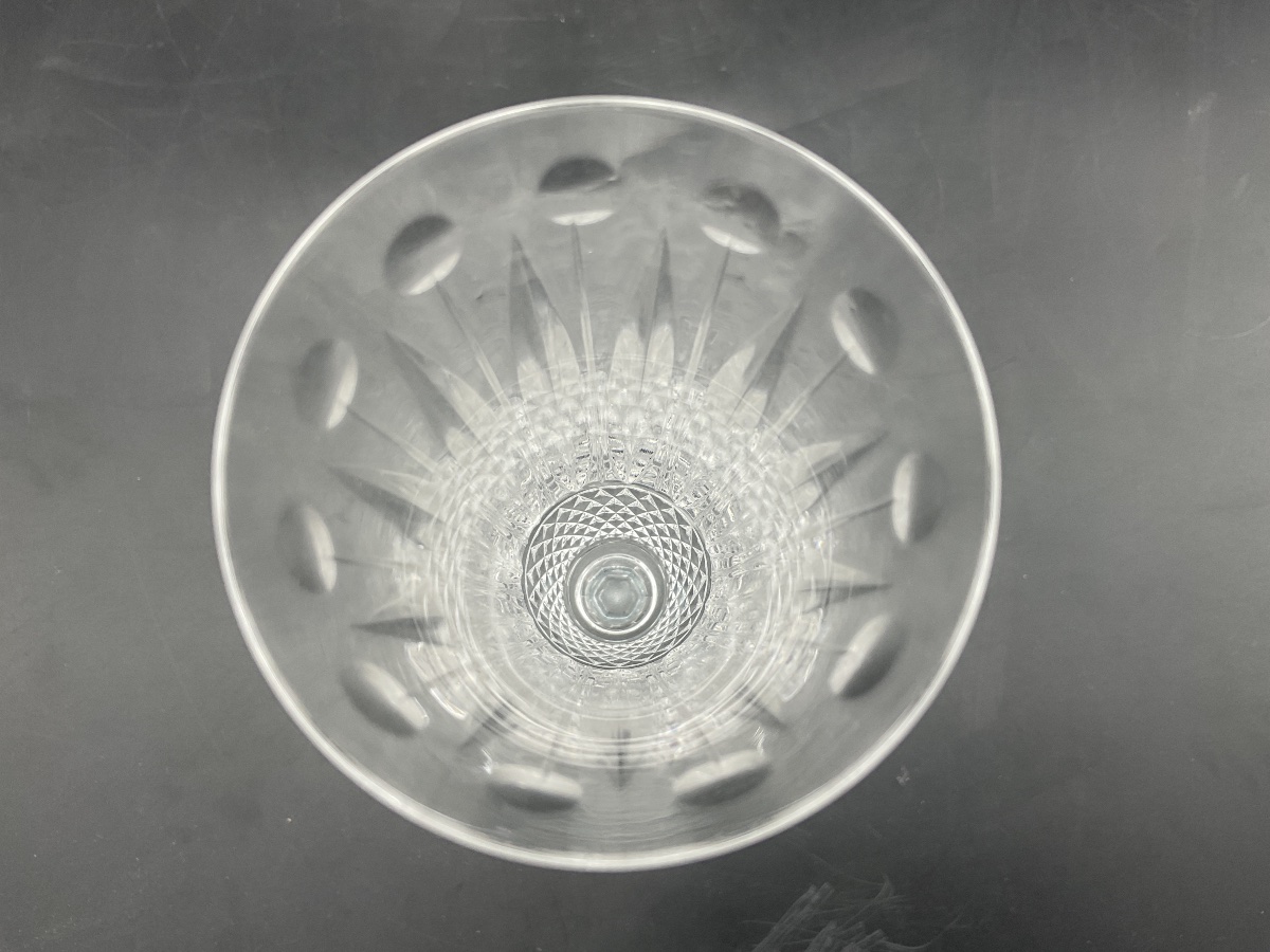 Saint Louis Set Of Six Hand-blown Clear Cut Crystal Champagne Flutes, "tommy" Model.-photo-8